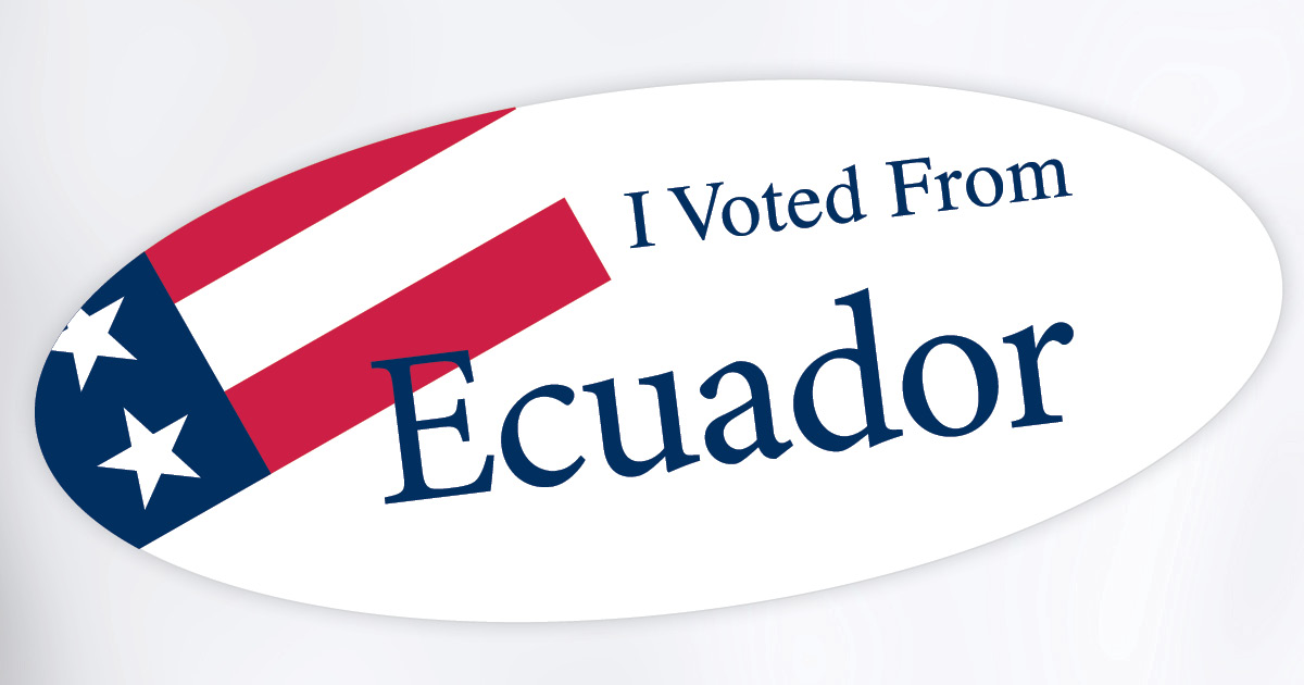 I Voted From sticker