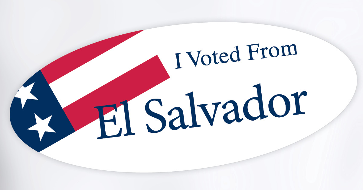 I Voted From sticker