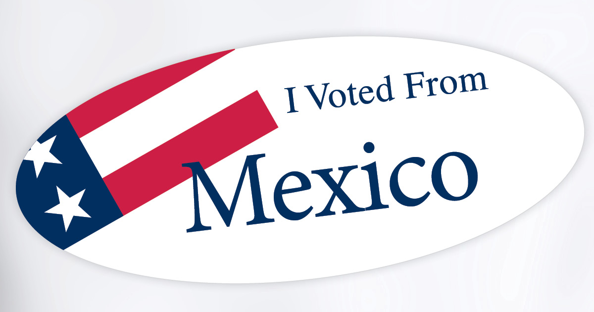 I Voted From sticker
